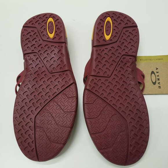 NWT OAKLEY ELLIPSE FLIP SANDAL COLOR SUNDRIED TOMATO MENS‎ SIZE US 7 - Picture 5 of 6